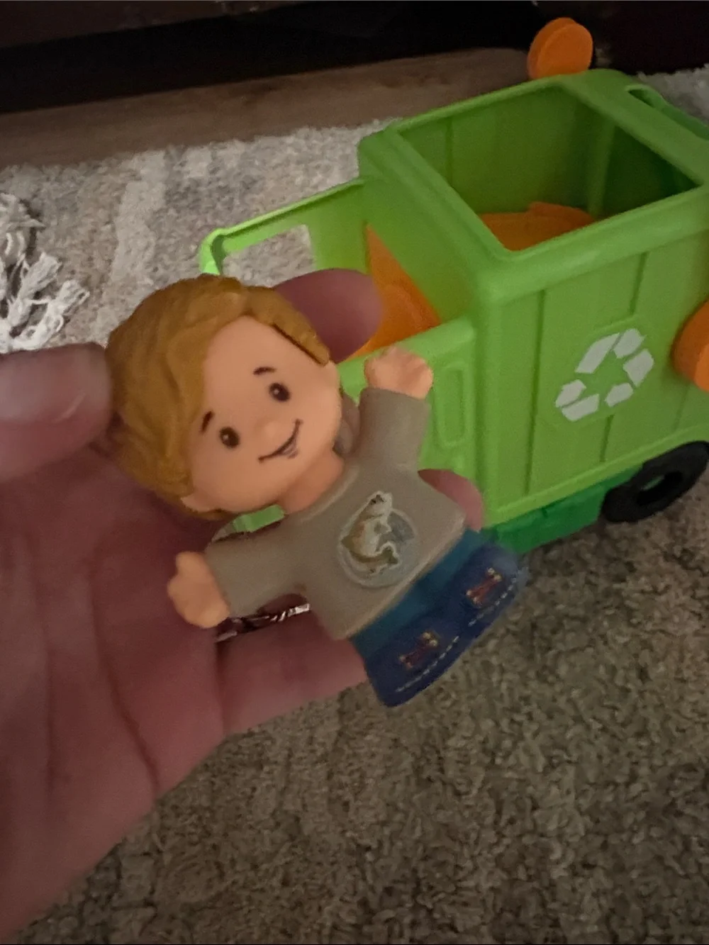 OFFERS OPEN! Fisher-Price Little People Recycling Truck- WORKS LIKE NEW